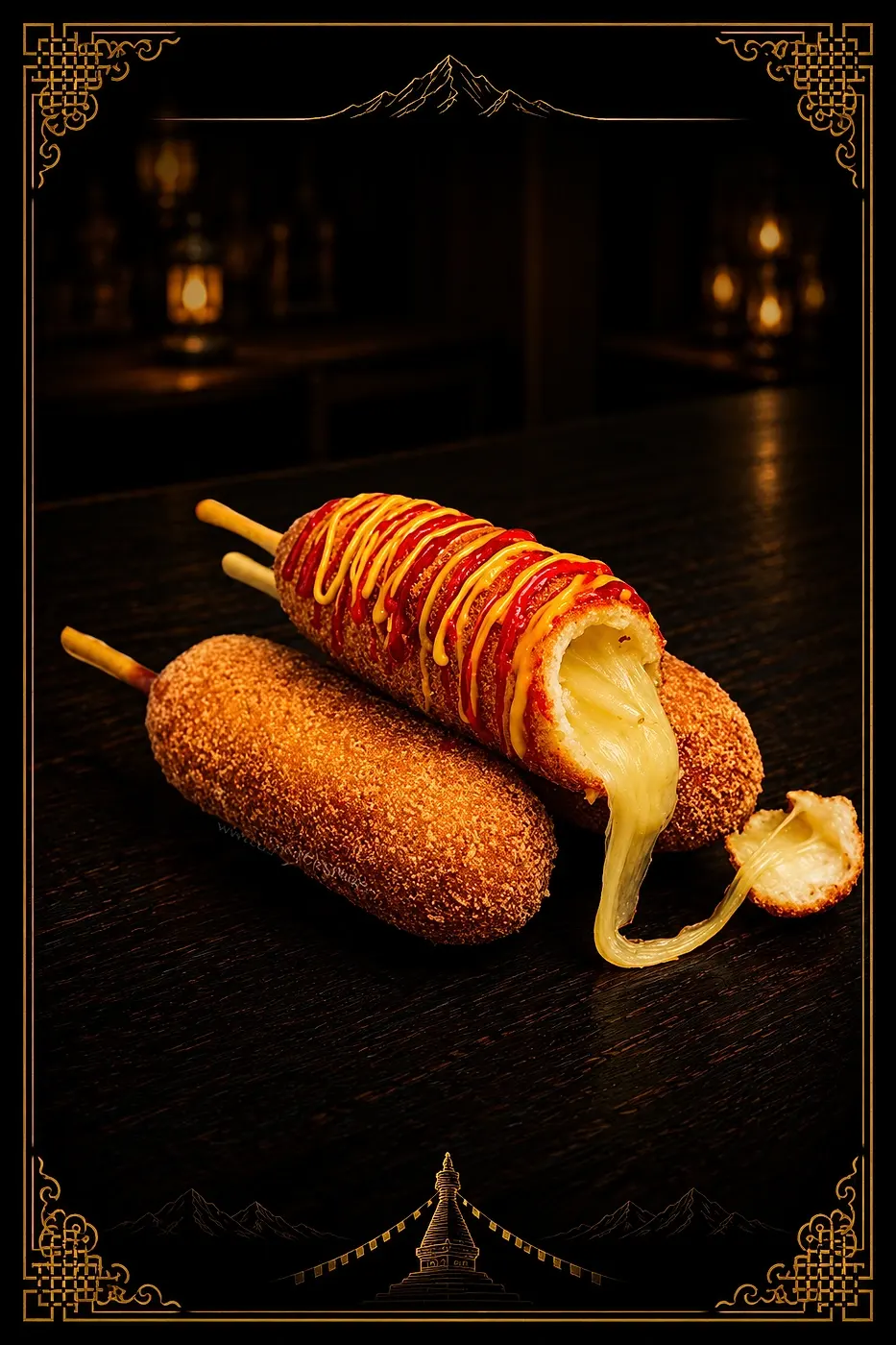 Corn Dog — Appetizers & Snacks at Mom's Momo 2 & Shristi Boba Tea Cafe, Mechanicsburg, PA
