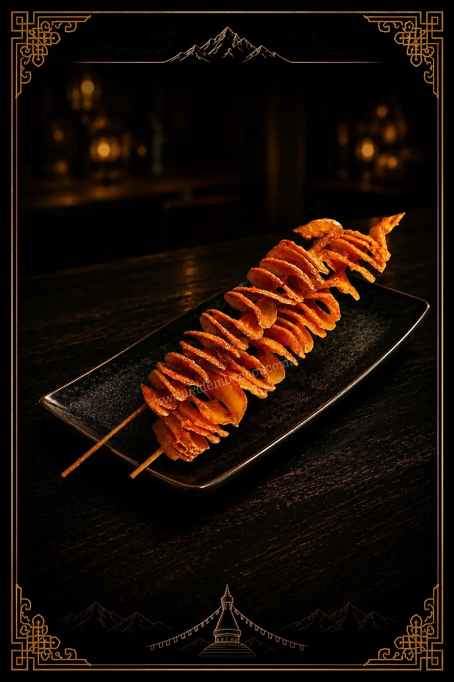 Crispy Spiral Potatoes — Appetizers & Snacks at Mom's Momo 2 & Shristi Boba Tea Cafe, Mechanicsburg, PA