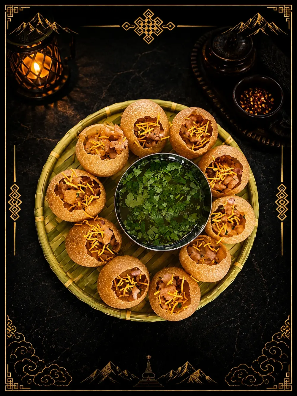Pani Puri — Appetizers & Snacks at Mom's Momo 2 & Shristi Boba Tea Cafe, Mechanicsburg, PA