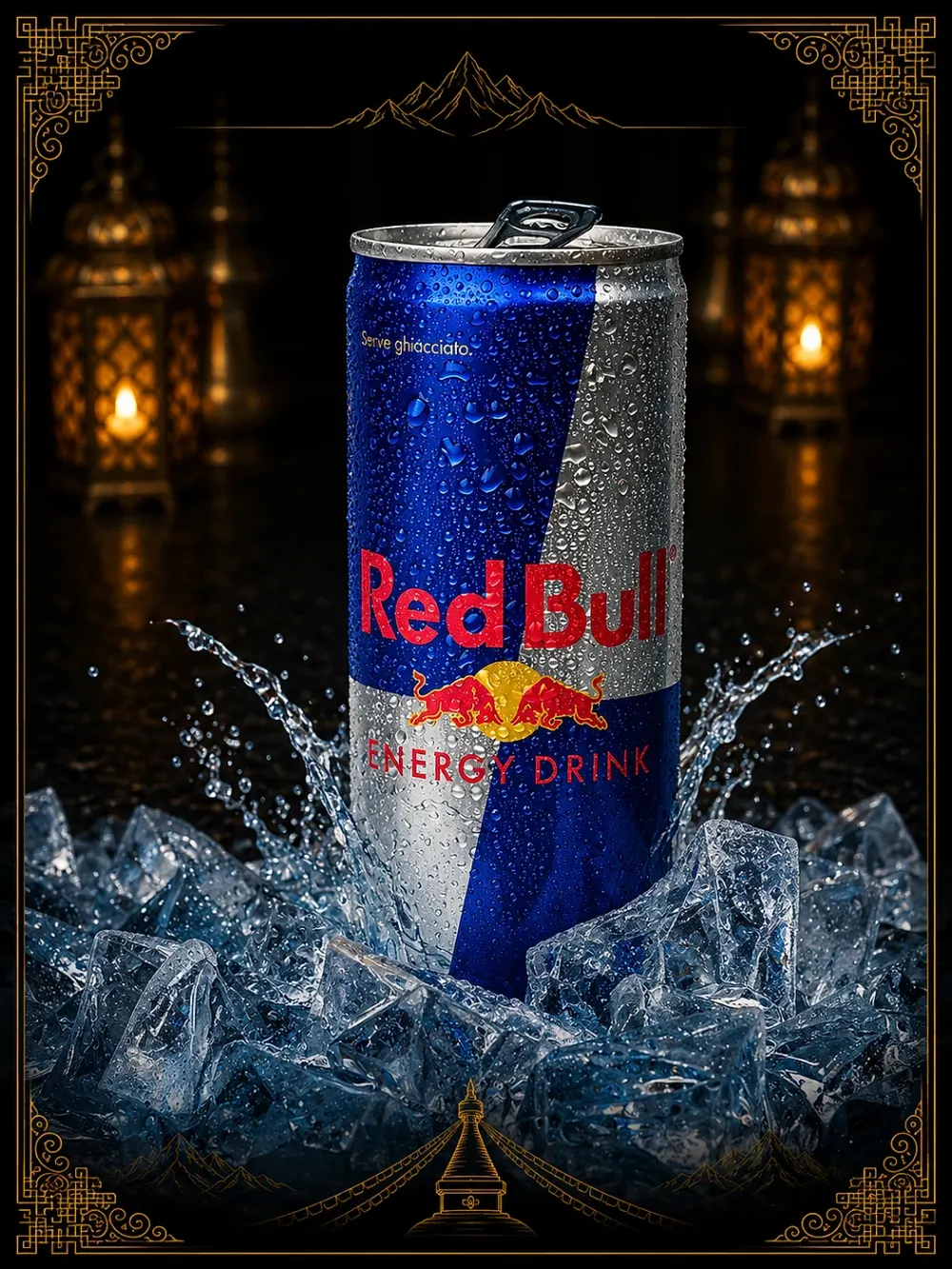 Red Bull — Drinks & Lassis at Mom's Momo 2 & Shristi Boba Tea Cafe, Mechanicsburg, PA
